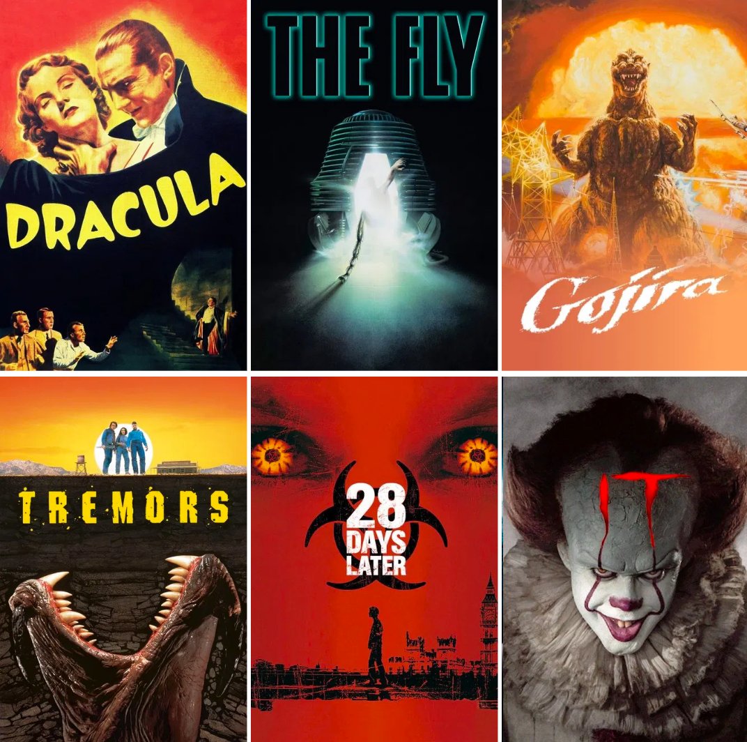 HorrorCarnival's tweet image. Which of these films is your favorite on this #MonsterMonday?