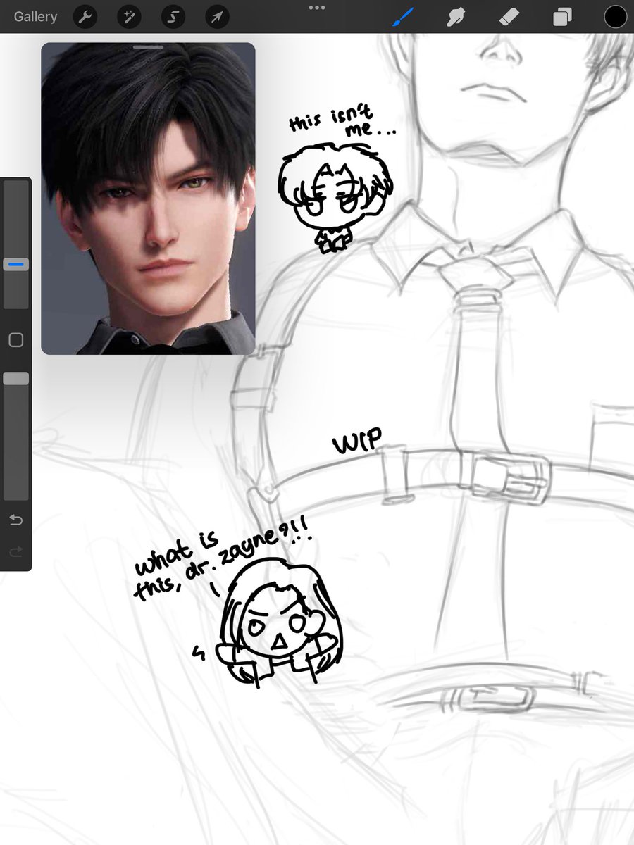 aokeysss's tweet image. 👀✏️
i never drew this kind of vibe before, but i’ll try my best
btw his pectoral muscle is kind of…. massive