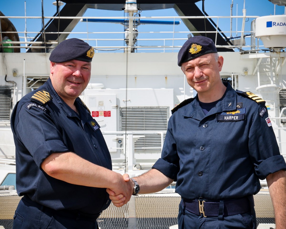 RoyalNavy's tweet image. Stirling work...
@HMS_Str_Castle now flies the White Ensign after formally becoming a #RoyalNavy warship as the specialist mine hunting ship prepares to return to operations protecting UK waters from underwater threats.
Read more: royalnavy.mod.uk/news/2025/july…