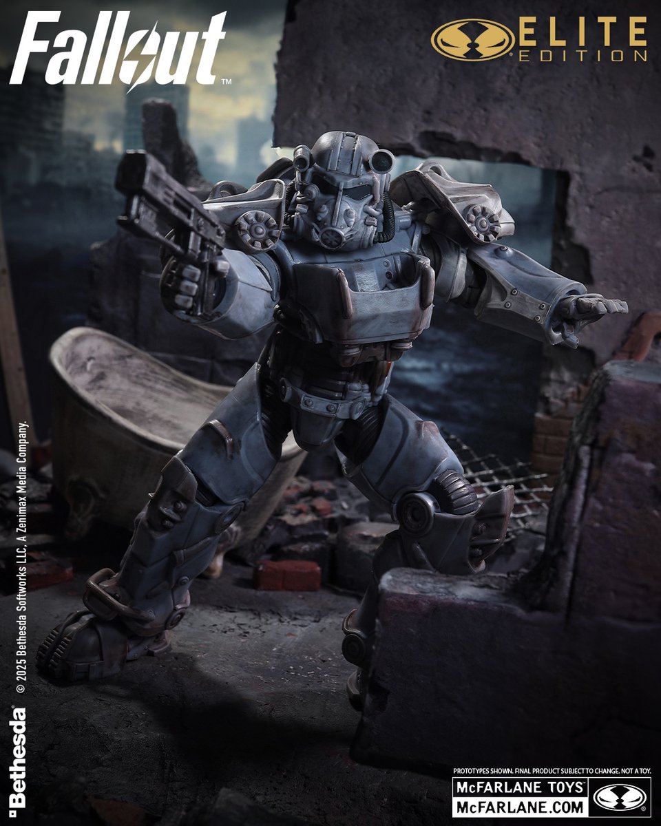 mcfarlanetoys's tweet image. T-60 (#McFarlaneEliteEdition) based on the #FALLOUT76 video game launches for pre-order JULY 23rd at select retailers!
7" scale deluxe action figure features meticulously crafted sculpt, premium paint. Includes 11 accessories, base & ELITE POINTS card.
#McFarlaneToys #Fallout