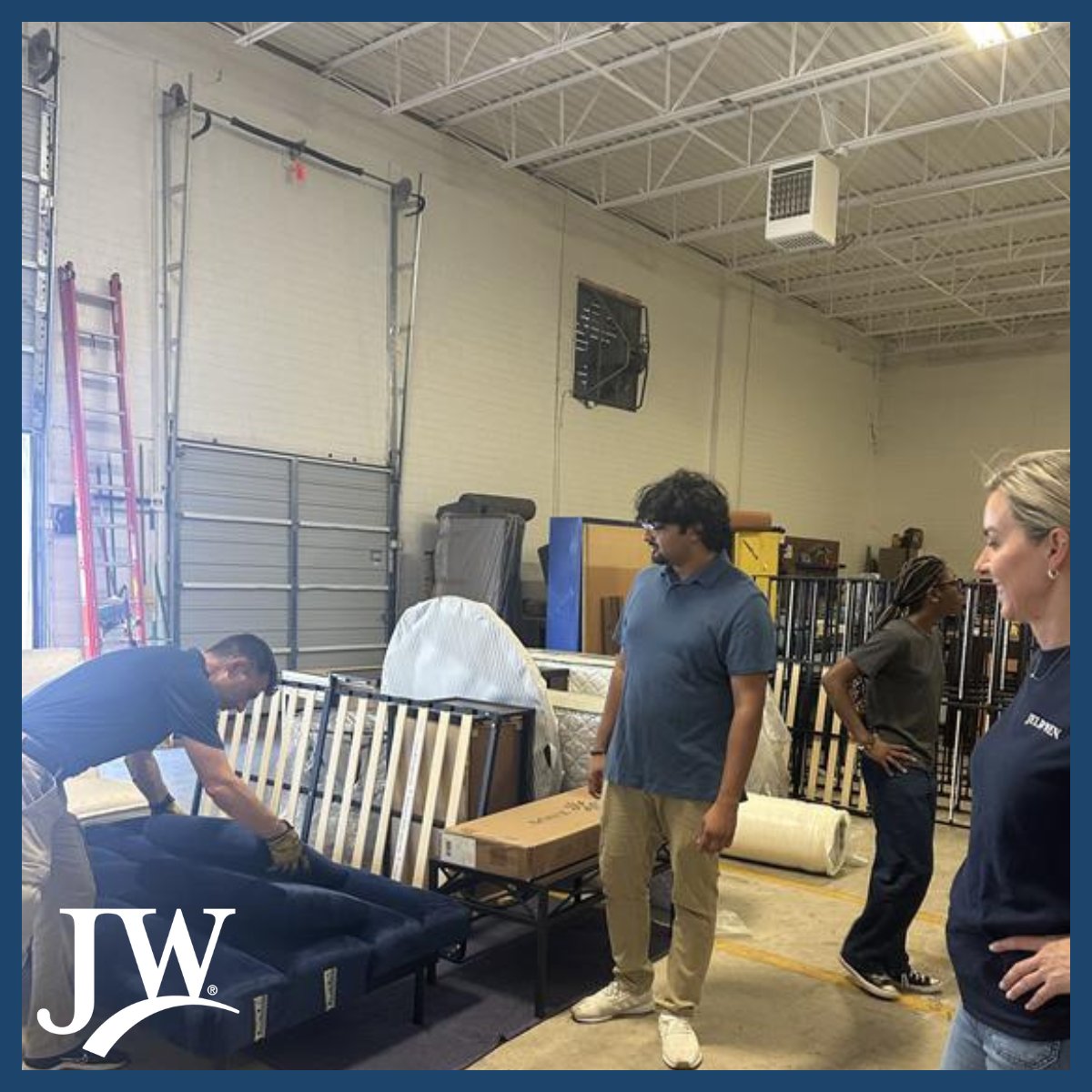 JELDWEN's tweet image. Members of our Young Professionals Employee Resource Group recently had the opportunity to volunteer with Beds for Kids.
Thank you to Beds for Kids for the meaningful work you do, and to our amazing volunteers!
