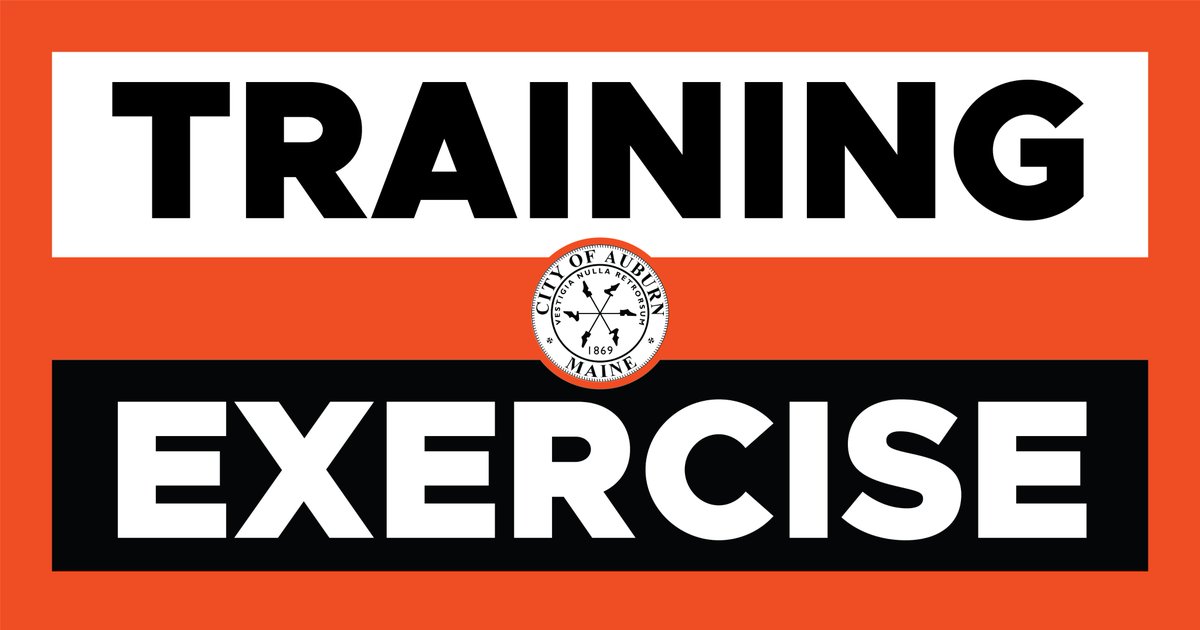 The Androscoggin County Hazmat/WMD Team will be conducting a ROUTINE TRAINING EXERCISE this Wednesday (7/23) at Edward Little High School (near the track/athletic field) from 8AM to 3PM. Please be assured that it is TRAINING and there is no cause for alarm.