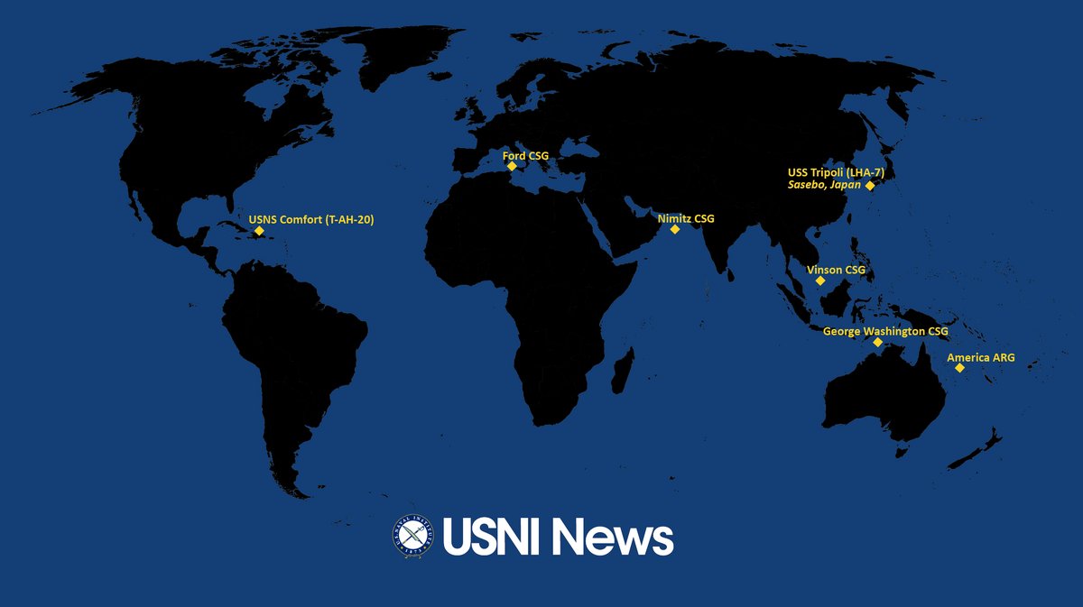 USNI News Fleet and Marine Tracker: July 21, 2025 news.usni.org/2025/07/21/usn…