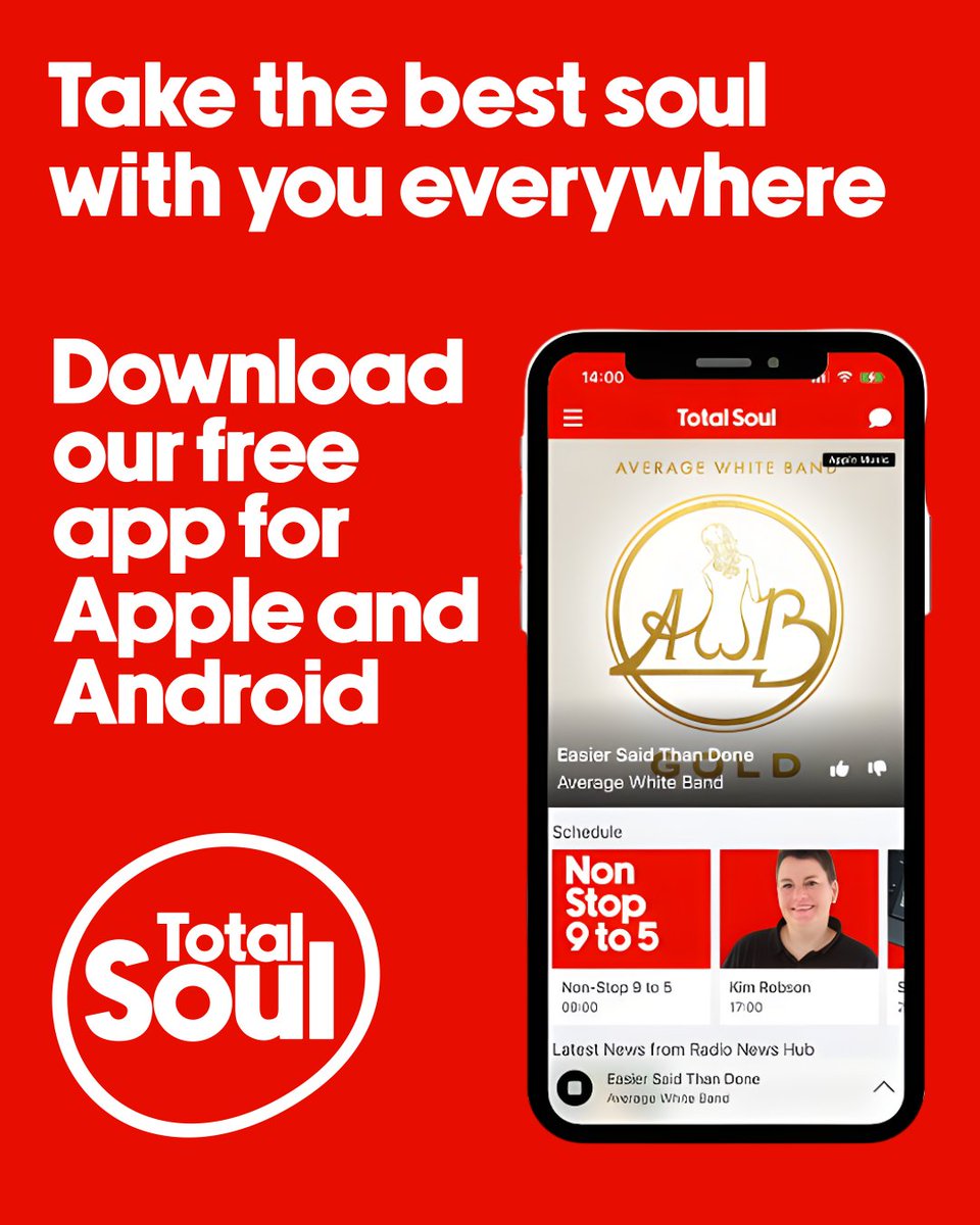 totalsoulradio's tweet image. No matter where you are or what you're doing, you can take the best new and classic soul with you thanks to the @totalsoulradio app!

Download it free in the App Store and on Google Play.

Just search for Total Soul!

#totalsoul #app #freeapp #radioapp #musicapp #radio #ukradio