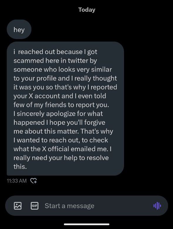 TuckerBees's tweet image. Hey! If you get this message from @TheDragonElk or anyone else please know it’s not them! I’m not sure how this scam is working but it’s come through by two people now.