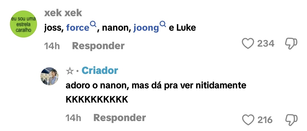 pprt vai tomar no CU eu de verdade queria q essa pessoa viesse na minha casa e me mostrasse algum momento em que o nanon ja foi ou demonstrou ser homofóbico