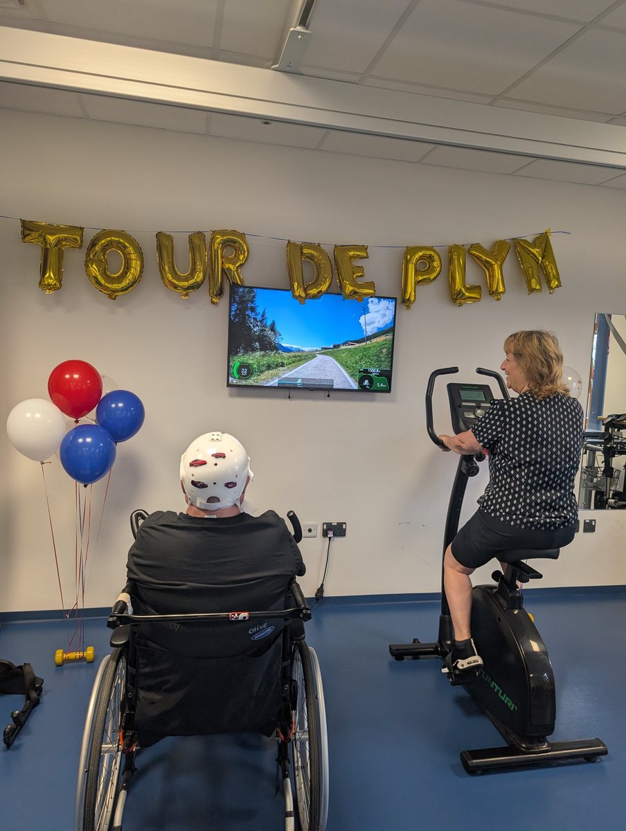 PlymUnit's tweet image. Amazing efforts to start us off today! The team is still peddling now 🚴🏽♂️🚴🏽♂️ follow us on Instagram and Facebook for full updates #teamworkmakesthedreamwork #wegotthis #neurorehab #rehablegends
