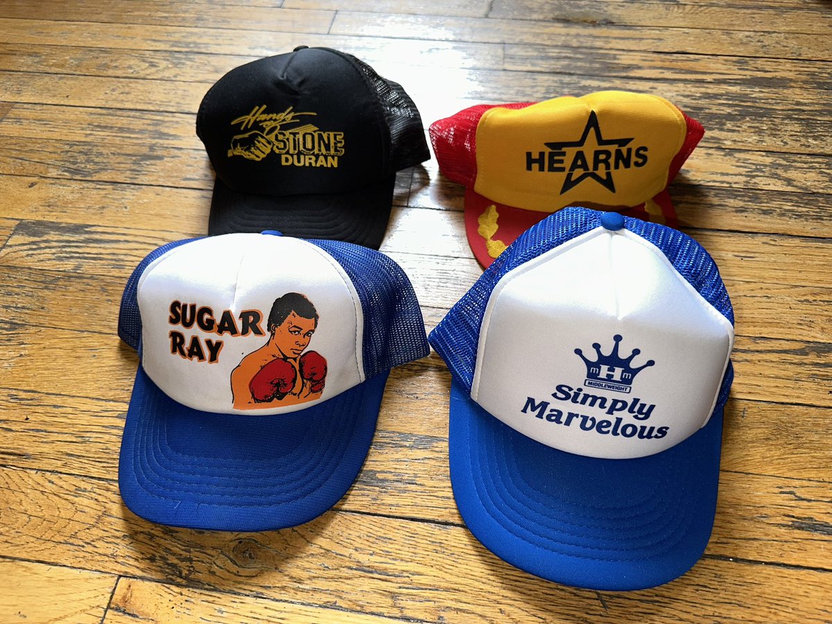 PunchZoneAris's tweet image. A journey that started in 2018 to collect early 80’s hats of the 4 👑 has finally been completed with the missing piece of the puzzle, Marvelous Marvin Hagler, a hat that has eluded me for years until now. 🥊
#Boxing #Vintage