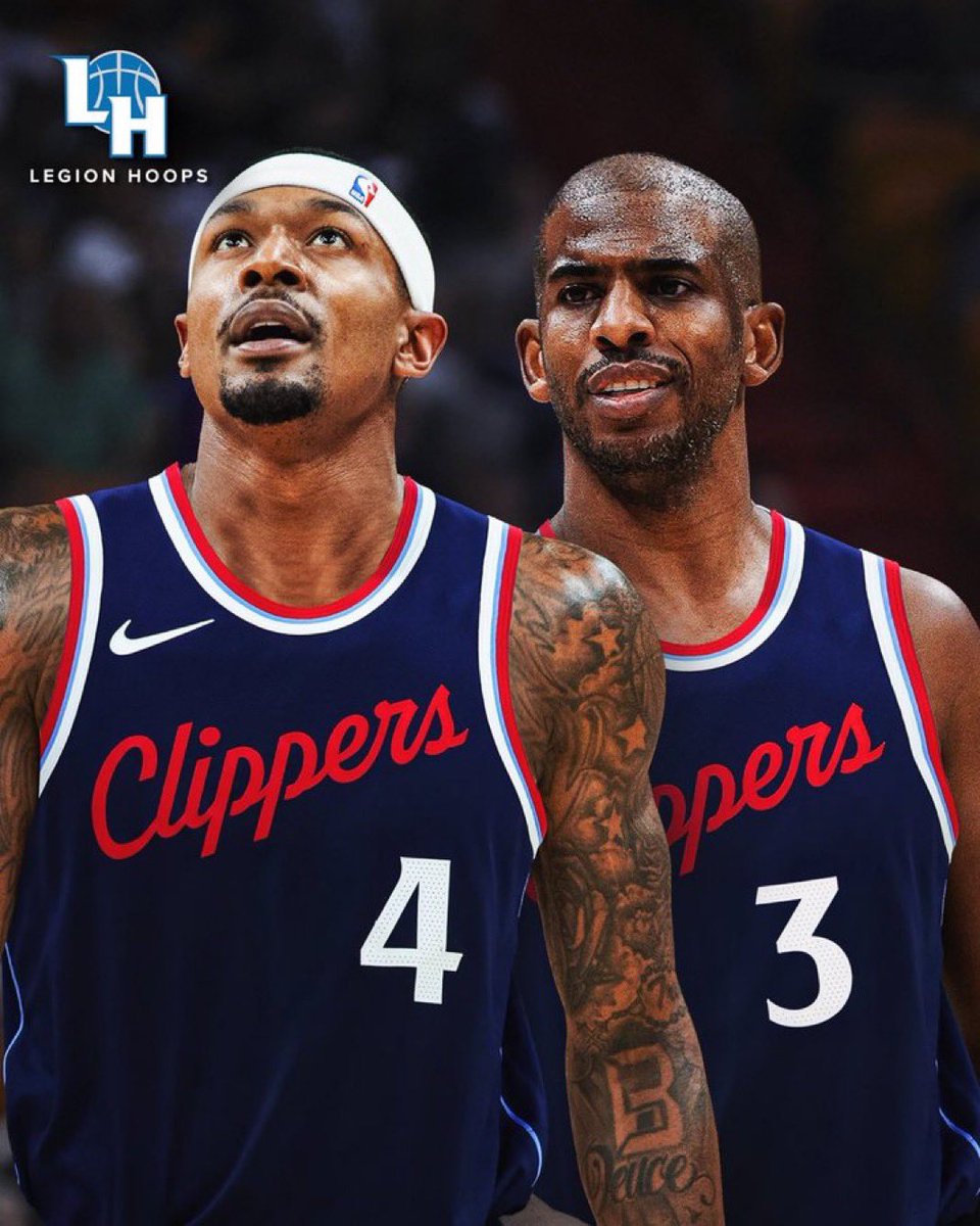 APH00PS's tweet image. Chris Paul understands that on this deep Clippers roster he may not play every night and is willing to accept a lesser role, per @TomerAzarly.
“Paul, who turned 40 in May, will have opportunities though as the Clippers look to balance minutes for their stars. 35 year old James…