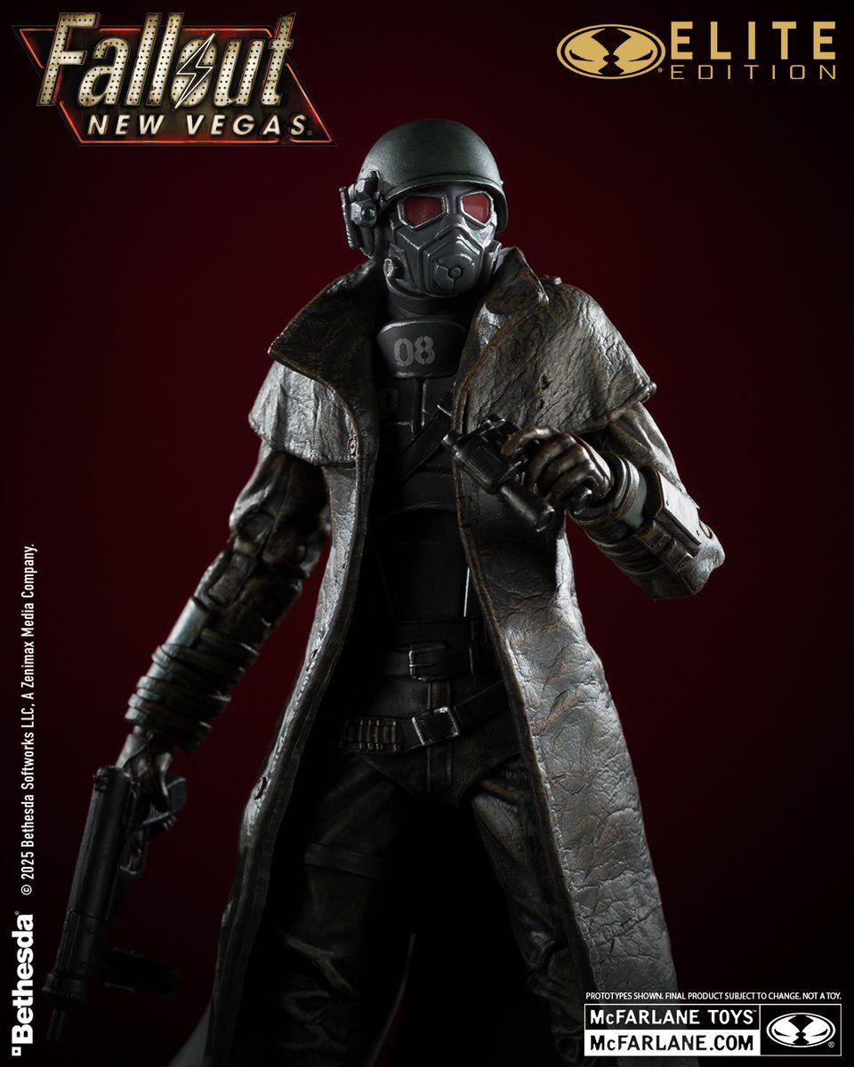 mcfarlanetoys's tweet image. NCR Ranger (#McFarlaneEliteEdition) based on #FALLOUTNEWVEGAS launches for pre-order JULY 23rd at select retailers!
7" scale deluxe action figure features meticulously crafted sculpt, premium paint. Includes 13 accessories, base and ELITE POINTS card.
#McFarlaneToys #Fallout