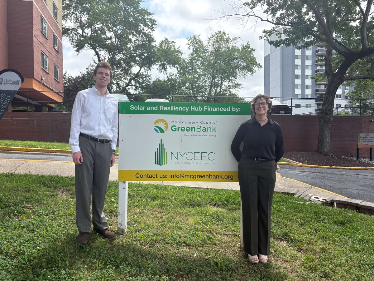 MCGreenBank's tweet image. Last week, our team had the exciting opportunity to visit one of our impactful projects, Hampshire Tower Apartments! 🏢⚡
As the first privately-owned Resilience Hub and electrification project in Montgomery County, Hampshire Tower is setting a new standard for sustainable,…