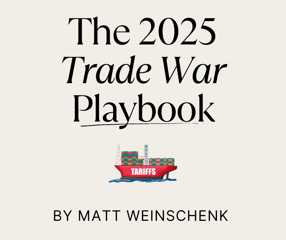 MattWeinschenk's tweet image. Global trade is shifting. That means new risks—and new opportunities.
I just put together "The 2025 Trade War Playbook" to help you navigate what’s next.
Read it here: bit.ly/44WSpIT