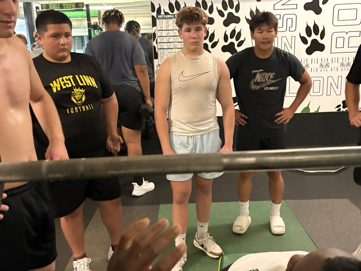 WEST LINN LIONS FOOTBALL (@wlhs_football) on Twitter photo WL c/o of ‘23 RB and State Title winner <a href="/RKoffikouame/">koffi kouame</a> back to guide the young lions in the weight room. WL c/o of ‘23 RB and State Title winner <a href="/RKoffikouame/">koffi kouame</a> back to guide the young lions in the weight room.