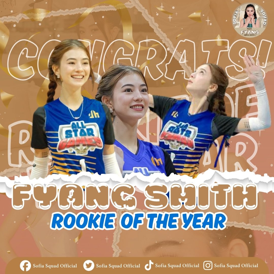 sofiasquadofc's tweet image. Congratulations to this year's Rookie of the Year for women's volleyball Queen Fyang Smith! 🏅 you deserve this award  💯🙌🏻

#FyangSmith