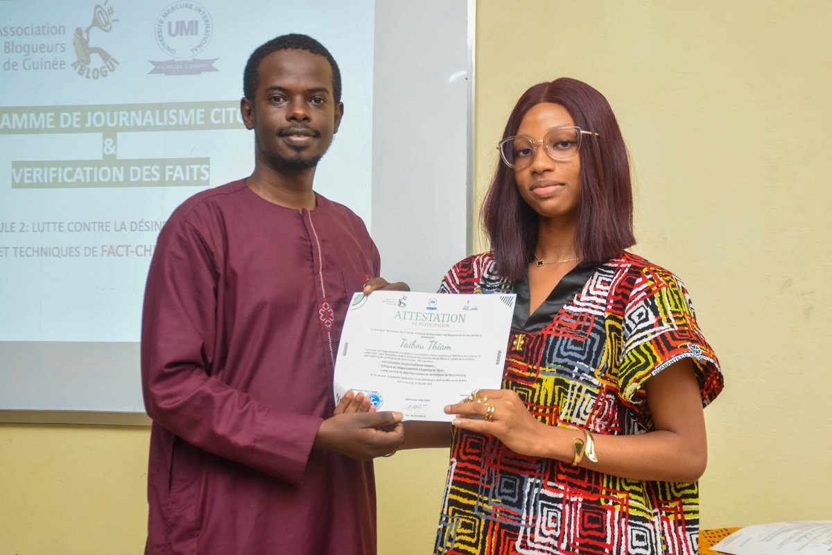 ablogui's tweet image. Cet objectif s’aligne sur l’axe 4 de notre plan stratégique : Renforcement des compétences numériques et de l’Education aux Médias et à l’Information. Il
a pr objectif de mettre en place des initiatives d’EMI en ciblant les jeunes et les personnes semi-alphabétisées. #ABLOGUI