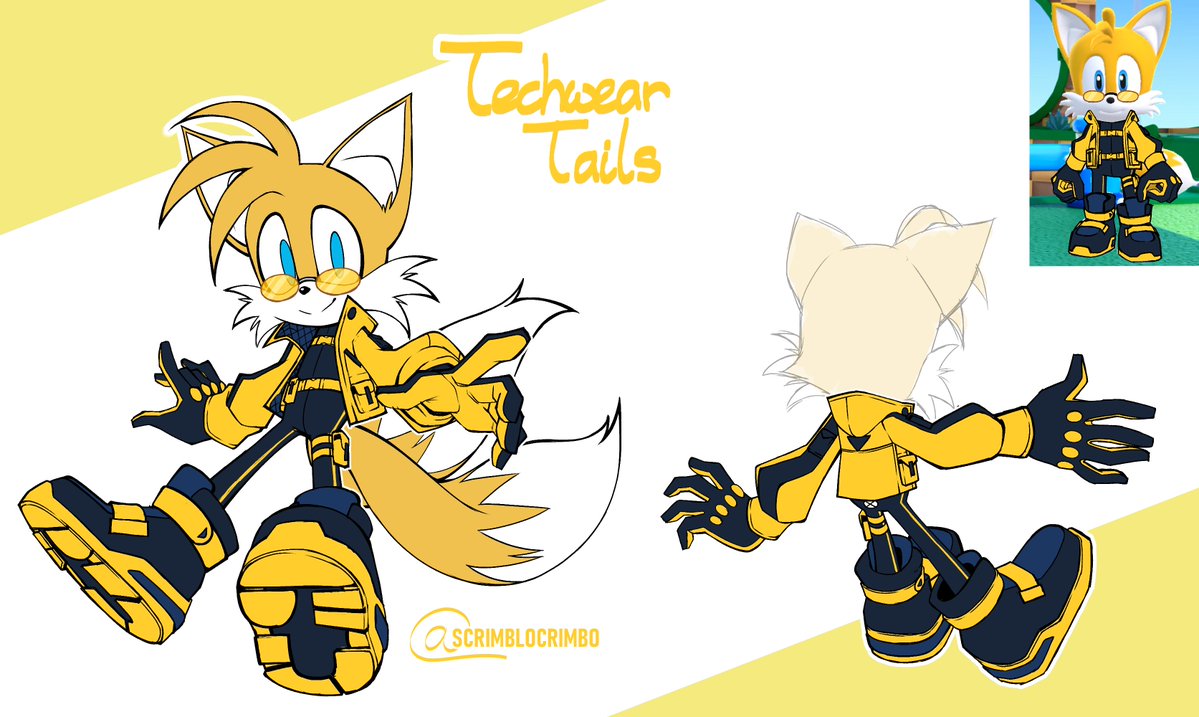 scrimblocrimbo's tweet image. Here's my Submission for the #SonicRumble #CommunitySkin Design Contest!!