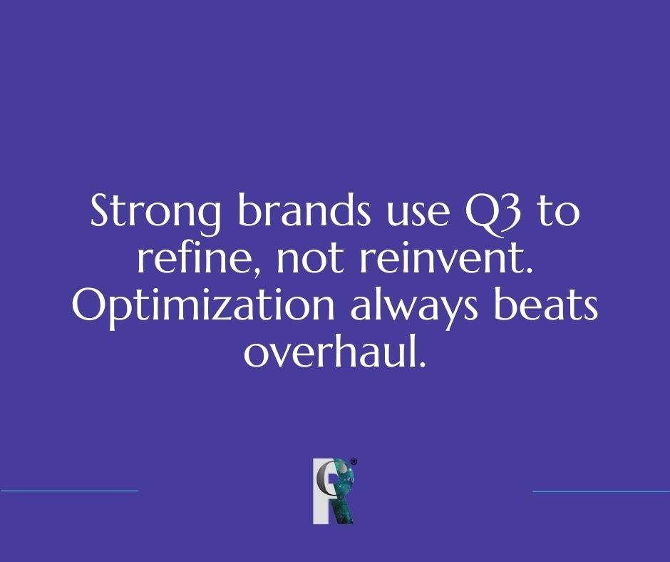RevCreativeTeam's tweet image. Smart brands optimize.
They don’t start from scratch.
#MarketingTips #Q3Growth