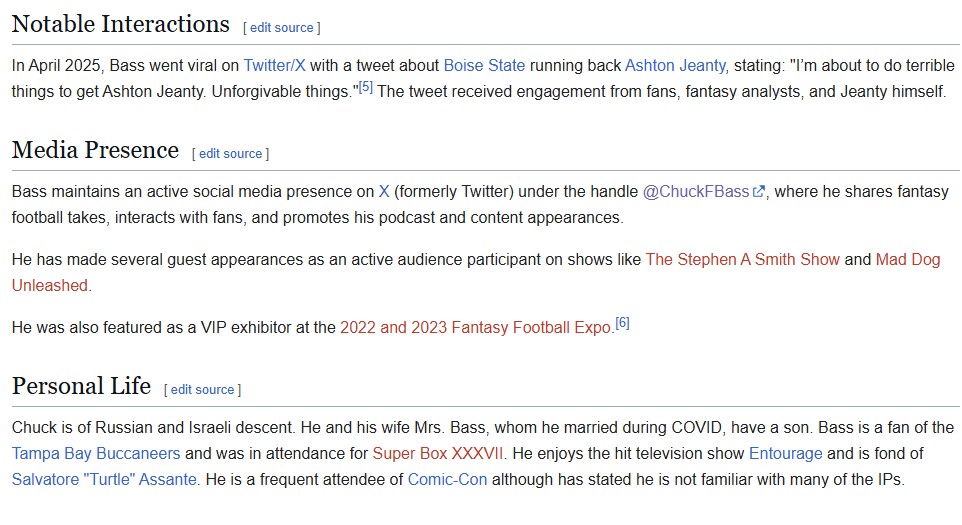 ChuckFBass's tweet image. Tough to focus on work when I figured out how to create my own Wikipedia page