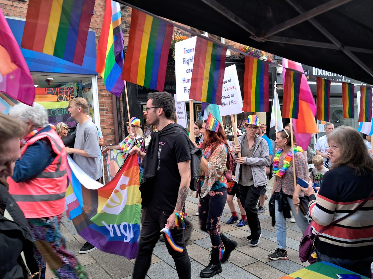🌈 We attended the Congleton Pride on Saturday! It was wonderful to celebrate inclusion and community – and to hear people’s experiences of health and care. 💜❤️💙💛💚