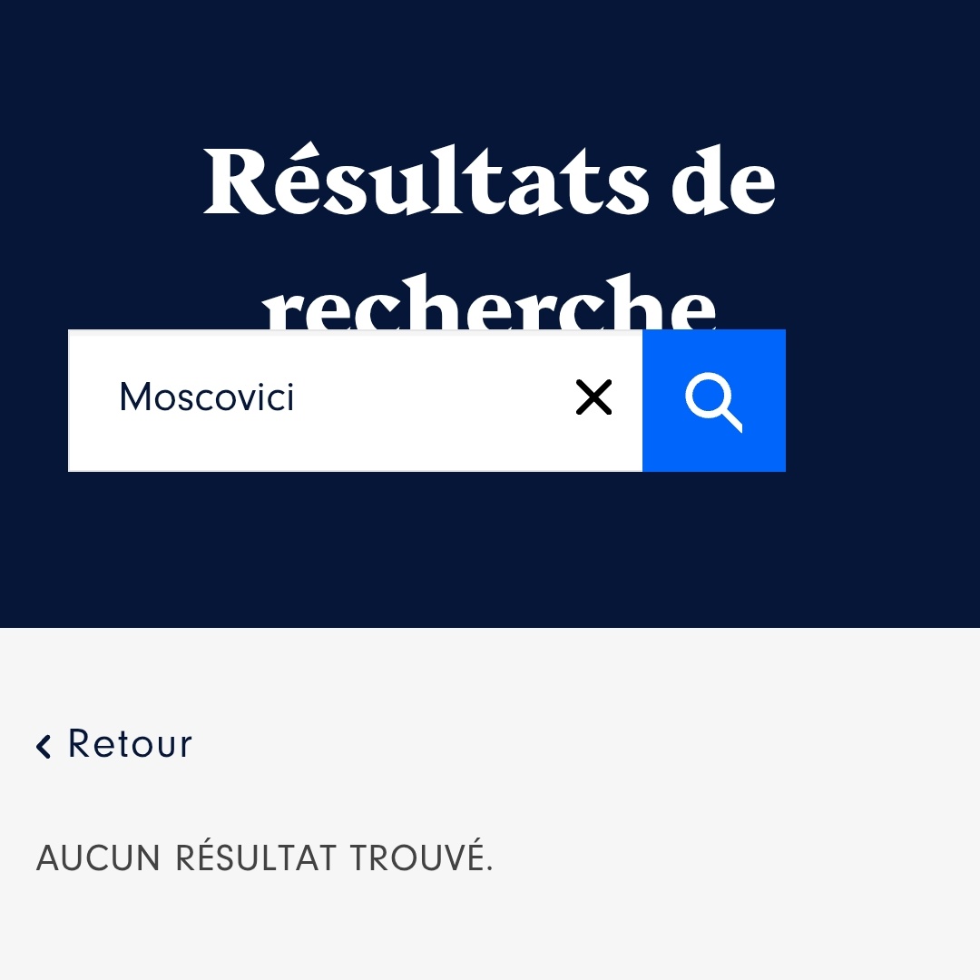 LE SAVIEZ-VOUS ?

Le patrimoine de Pierre Moscovici, 1er président de la Cour des comptes, et récemment VRP au bénéfice de Najat Vallaud-Belkacem, est inconnu au bataillon de la HATVP... depuis 2013.
Ainsi, depuis 12 ans, nous ignorons son patrimoine et ses éventuels confilts