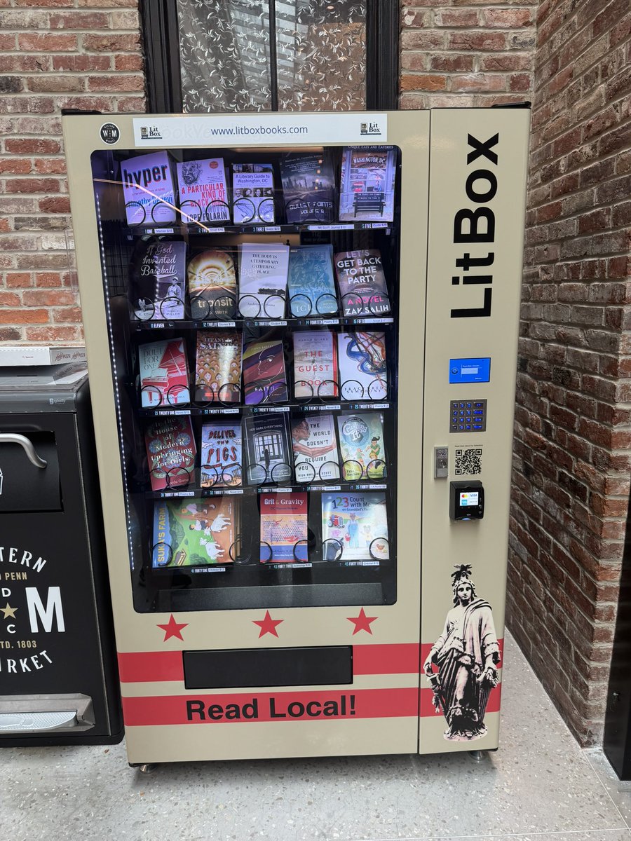 JosephPolitano's tweet image. They made a book vending machine God Bless the District of Columbia