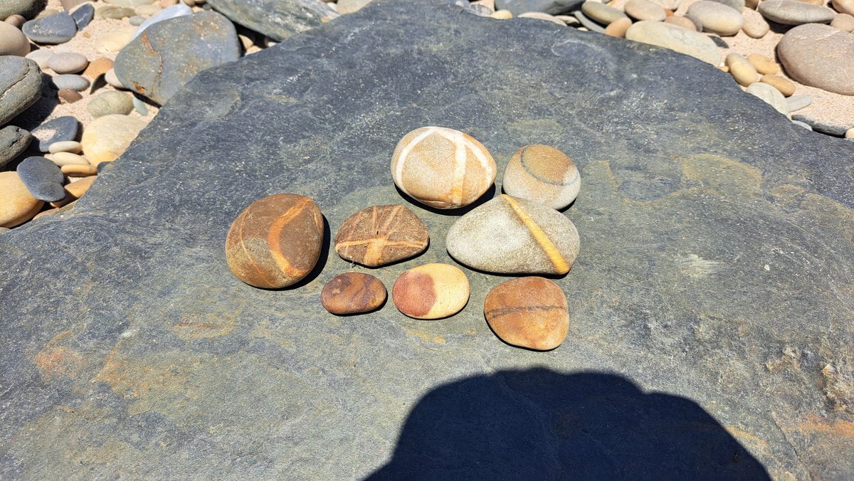 silverarm0r's tweet image. what do you guys think of this curation of rocks i collected at the beach