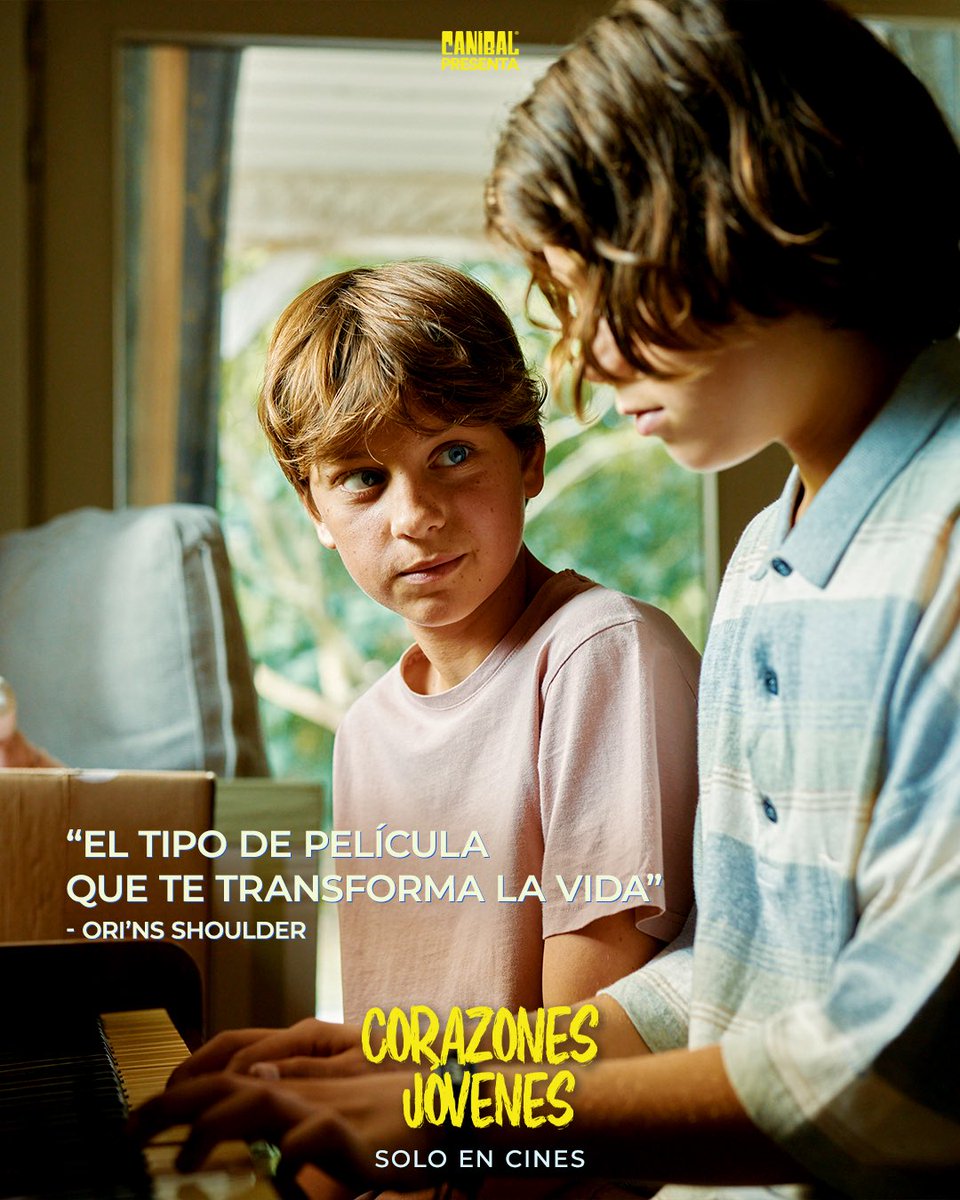 cineCANIBAL's tweet image. “El tipo de película que te transforma la vida”
#CorazonesJovenes
Ahora en cines.