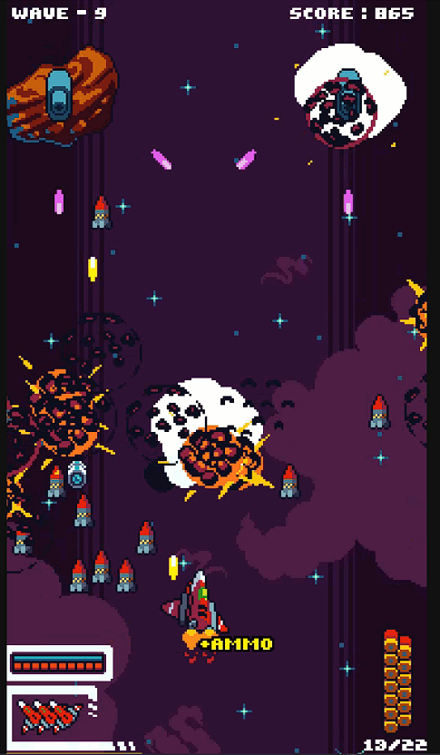 danvelasquezart's tweet image. Just released the first demo for our shmup game - Void Gunner. You can test it out and leave feedback here at gamerfates.itch.io/void-gunner
#pixelart #gamedev @itchio @GameDevWithMatt