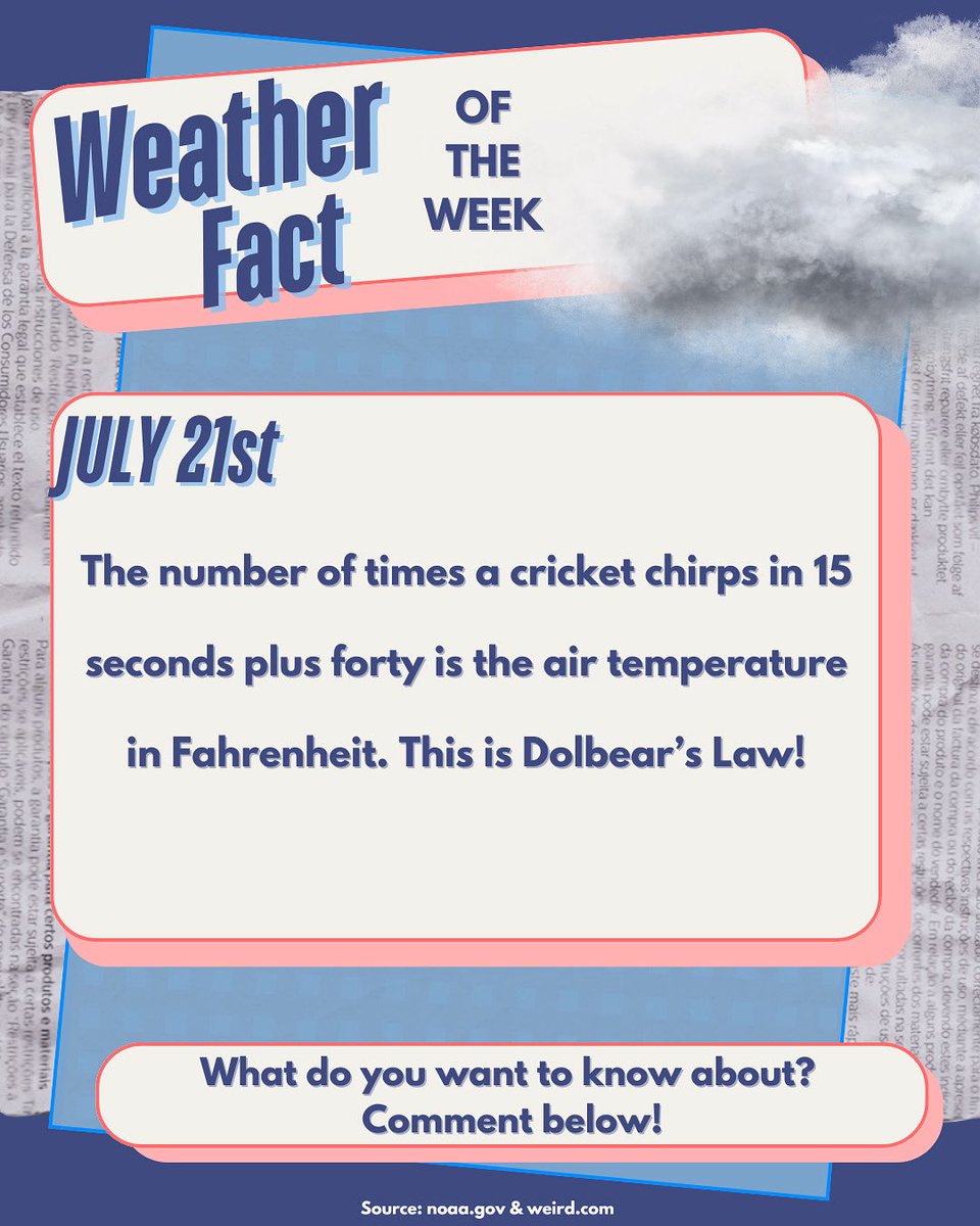 AMSBoSA's tweet image. It鈥檚 Monday so we have your Weather Fact of the Week (we are sorry we forgot last Monday 馃ズ). Here鈥檚 a fun fact to start your week. We hope yall have an amazing week!