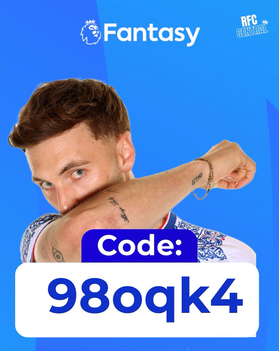 RfcNatho's tweet image. Code: 98oqk4
Link: fantasy.premierleague.com/leagues/auto-j…
Appreciate anyone who joins. Share to any friends or family to help boost 🙏💙
#readingfc #fpl #fplcomunuity