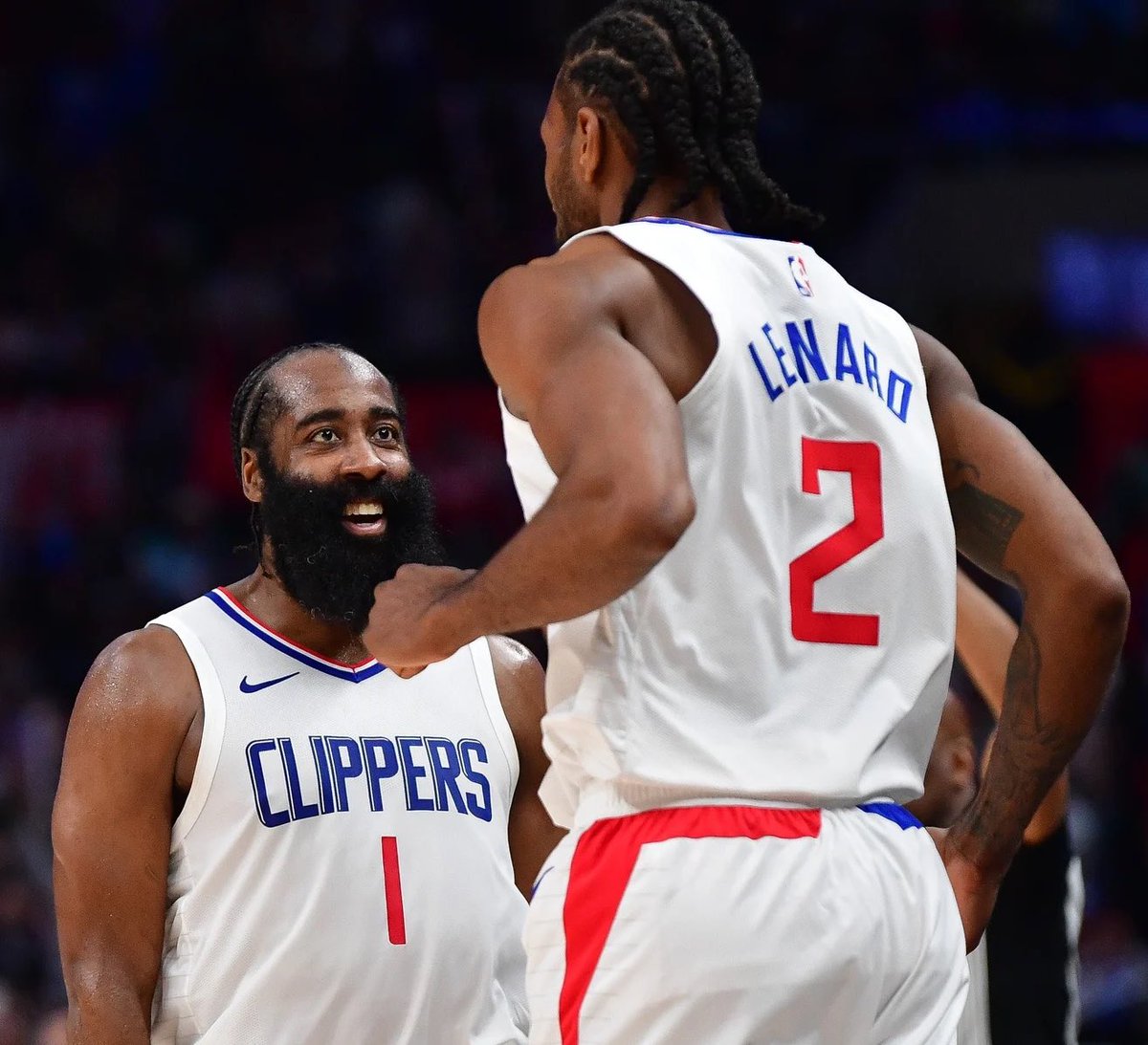 esidery's tweet image. The Clippers’ projected rotation next season:
Starters: James Harden, Bradley Beal, Kawhi Leonard, John Collins, Ivica Zubac
Second Unit: Chris Paul, Kris Dunn, Derrick Jones Jr., Nicolas Batum, Brook Lopez
One of the deepest rotations, but a huge caution with injury history.