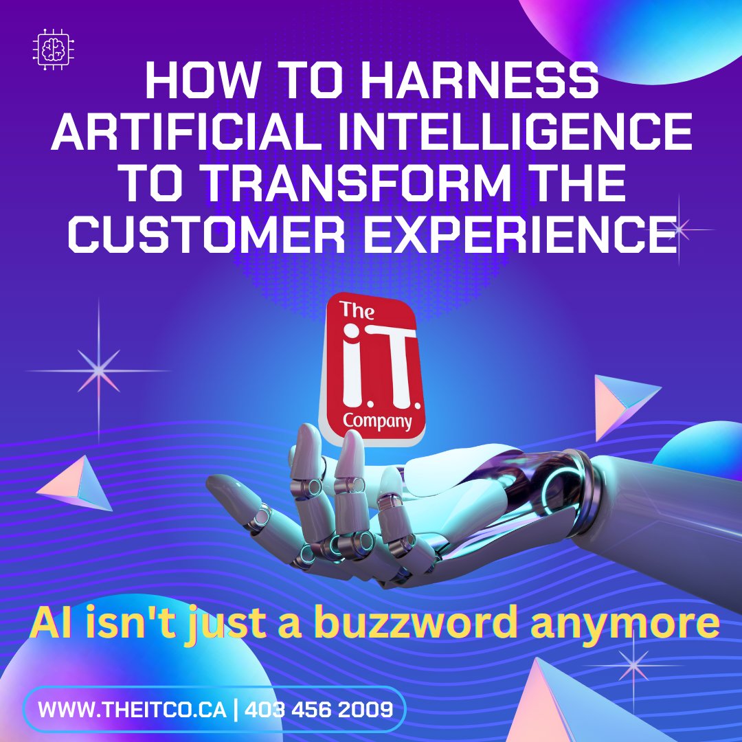 #AI isn't just a buzzword anymore, it's revolutionizing how businesses interact with customers. Here's how you can harness its potential:

1️⃣ Identify Your Strategy

2️⃣ Start Simple

3️⃣ Empower Your Agents

4️⃣ Analyze and Adapt

theitco.ca | 403 456 2009