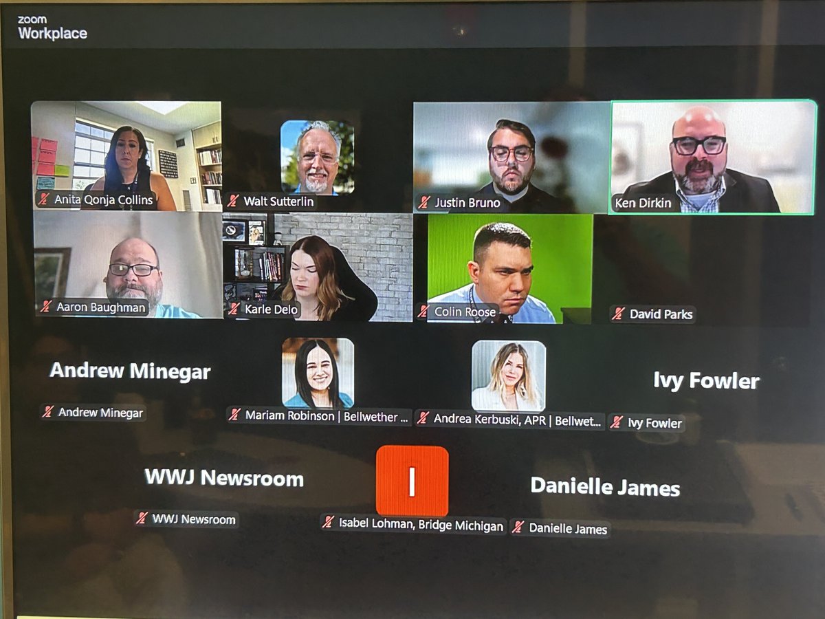 MichiganVirtual's tweet image. Today we joined a media roundtable, where our AI Lab met directly with education reporters from across Michigan to share our expertise and answer “pressing” questions about AI in Michigan Schools. hubs.la/Q03y2Jh80