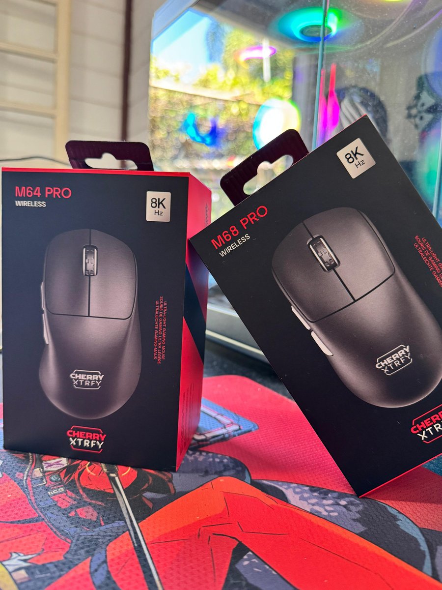 Sempre sendo mimado 😳

- Cherry Xtrfy M64 Pro 8K 
- Cherry Xtrfy M68 Pro 8K

Thank you <a href="/cherryxtrfy/">CHERRY XTRFY</a> ❤️🖤
