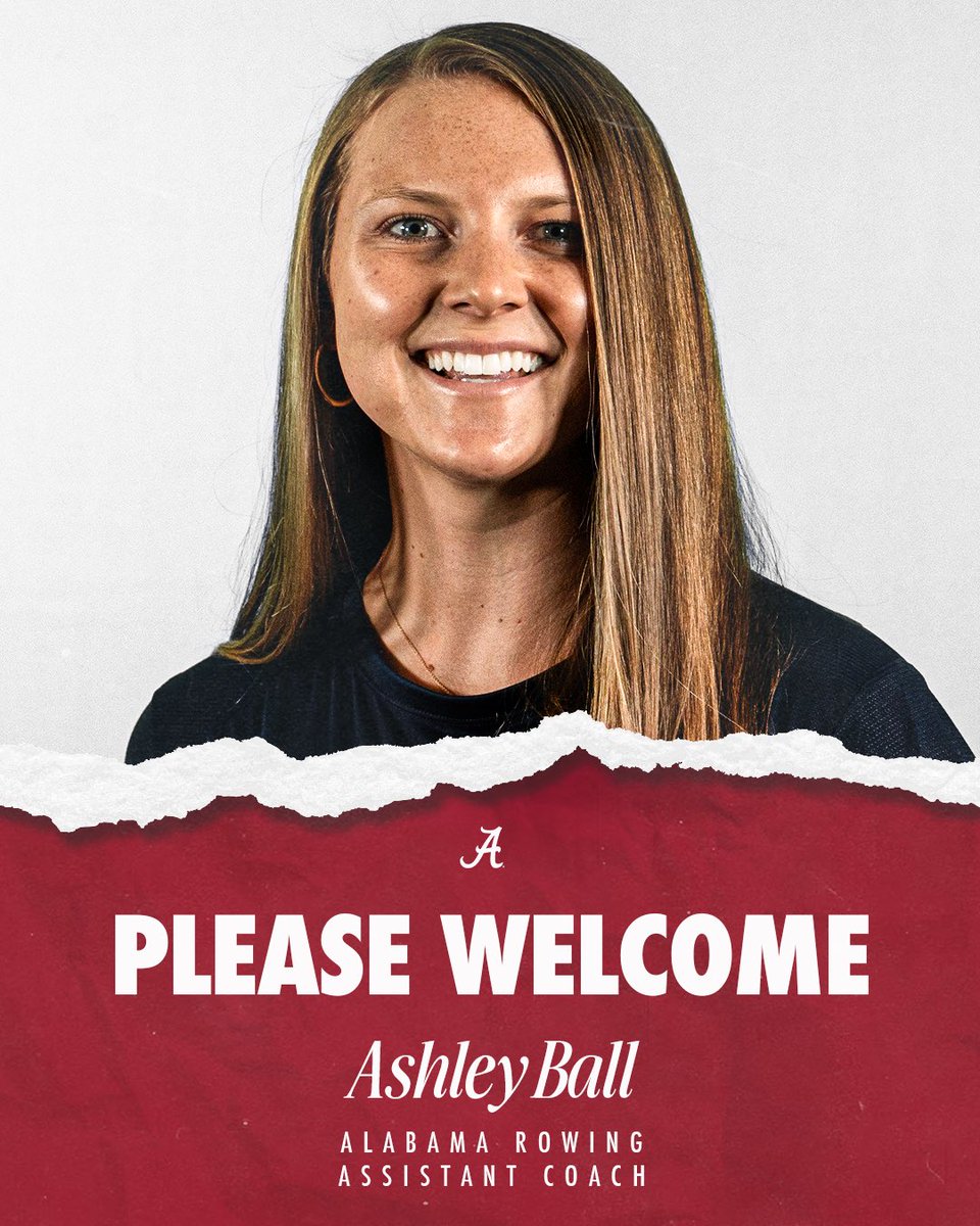 AlabamaRow's tweet image. Join us in welcoming Ashley Ball as our newest assistant coach! #RollTide