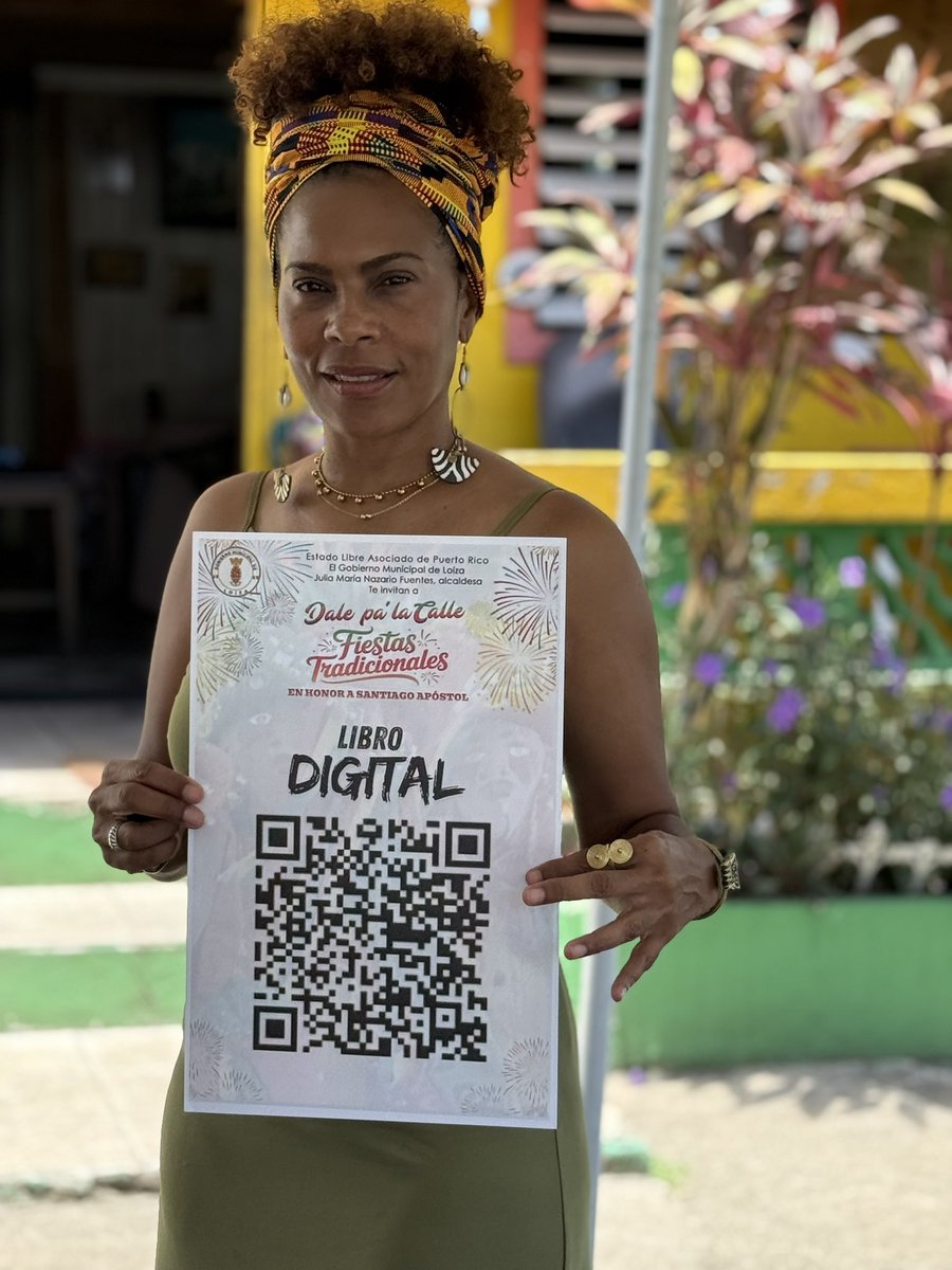 JuliaLoiza's tweet image. ¡Ya está listo el Libro Digital de nuestras Fiestas! Puedes usar este QR Code desde tu celular.