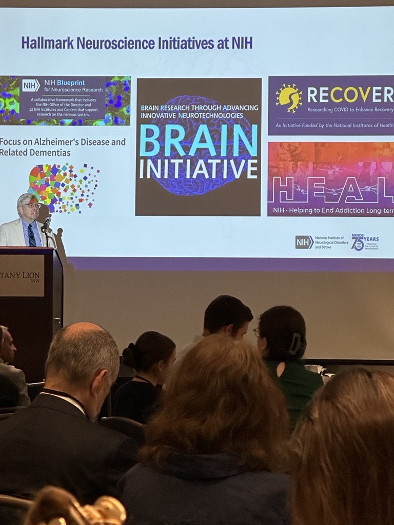 PennStateGov's tweet image. Thanks to @NIH_NINDS Director Walter J. Koroshetz for keynoting the @BigTenAcademic Annual Neuroscience Meeting! This year's theme: "WE ARE Building Flourishing Brains". Proudly supported by @huckinstitutes and @@PennStHershey College of Medicine.