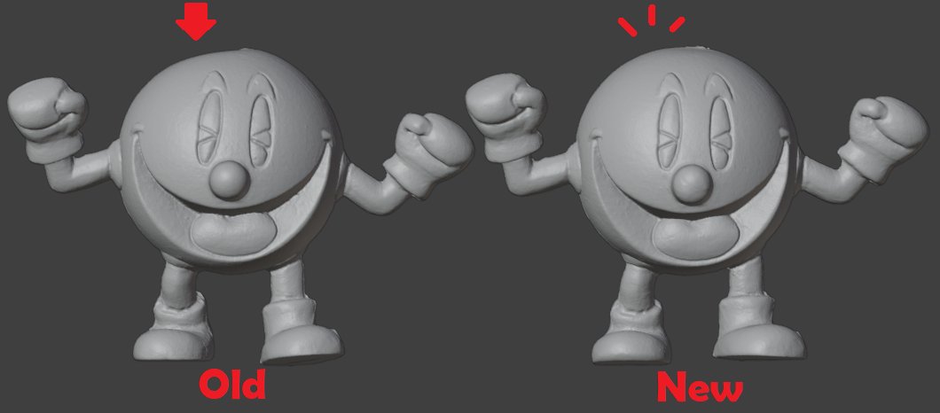 I bought another Pac-Man keshi to scan for you, since the old copy I scanned had a slightly deformed head (which appears to be a common issue for this keshi in particular!)

The new scan has a much more round head! You can grab the .stl here: archive.org/details/keshiC…