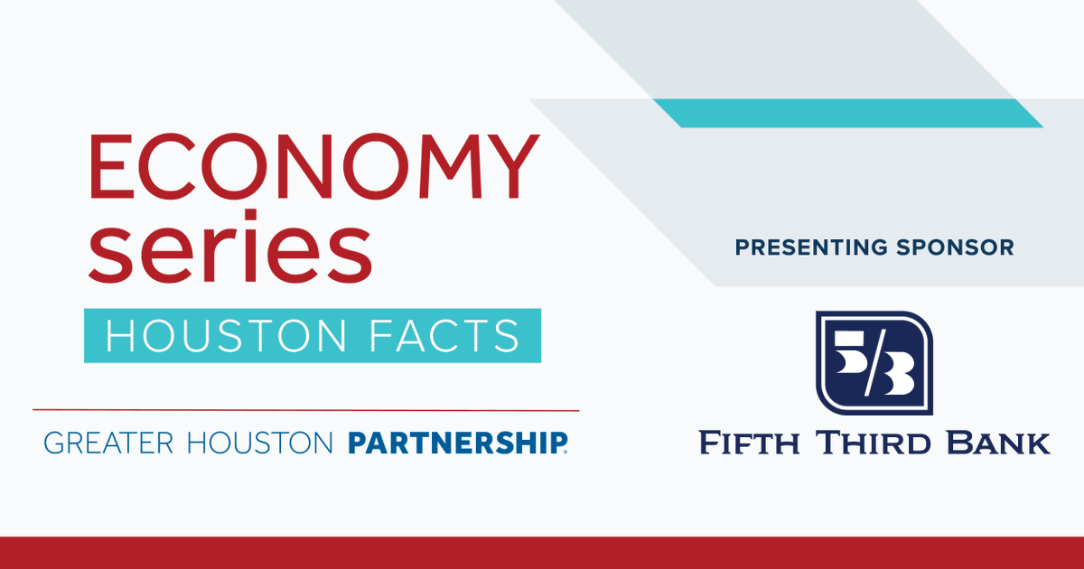 GHPartnership's tweet image. Join the Partnership August 6 for the the Economy Series, presented by @fifththird, and the unveiling of Houston Facts 2025!
Dive into the data shaping Houston’s economy, population and industry trends compared to other major metros.
🔗Register: ow.ly/VL3j50WpcTx