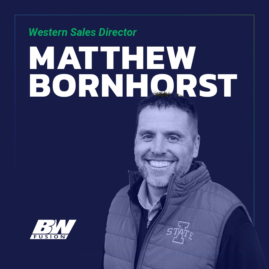 bw_fusion's tweet image. We’re excited to welcome Matt Bornhorst as our new Western Sales Director at BW Fusion! With 20+ years of ag sales leadership and firsthand experience as a farmer, Matt brings a deep passion for serving growers and driving innovation in the field.

His leadership will help expand…