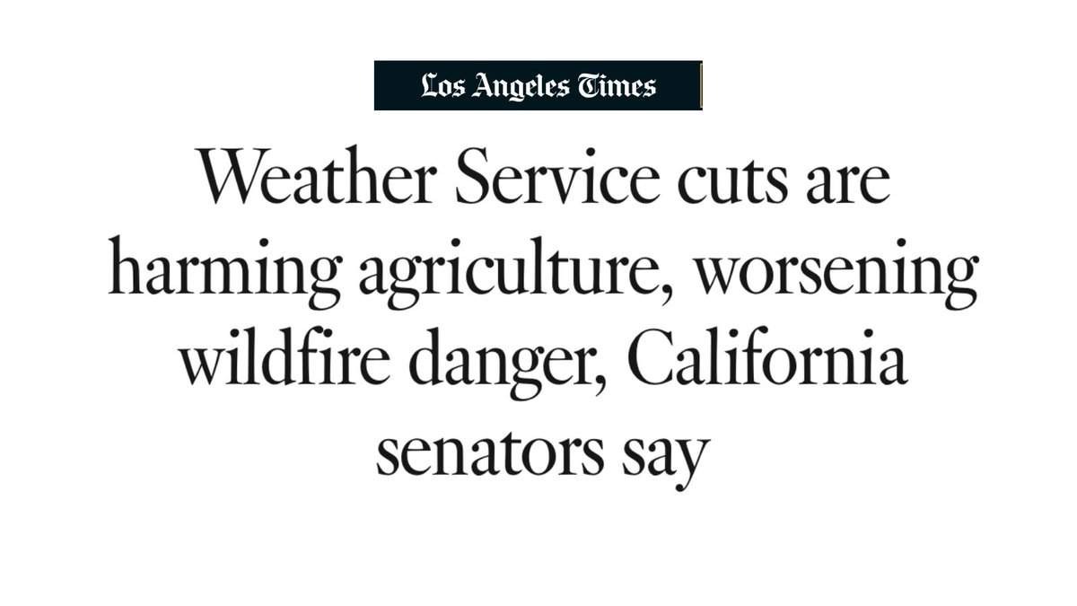 SenAdamSchiff's tweet image. These senseless cuts to the @NWS will result in forecast delays that have deadly consequences.
When it comes to fires, floods, and other disasters – this endangers the lives of millions.
I'm pushing back against these cuts and fighting to protect all Californians.