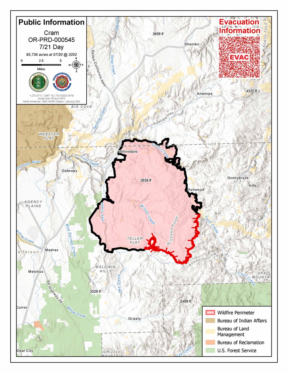 CentralORFire's tweet image. #CramFire Morning Update for July 21 is posted on Inciweb at inciweb.wildfire.gov/incident-publi…