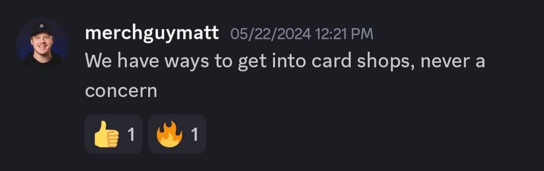 PLLCollectibles's tweet photo. Does anyone have Matt's phone number?  We forgot to ask him how to get into card shops before he left.  Or does anyone else know?  This whole card industry thing is confusing, and we're too busy disrupting it to figure out the little things. https://t.co/EM1KhXJabU