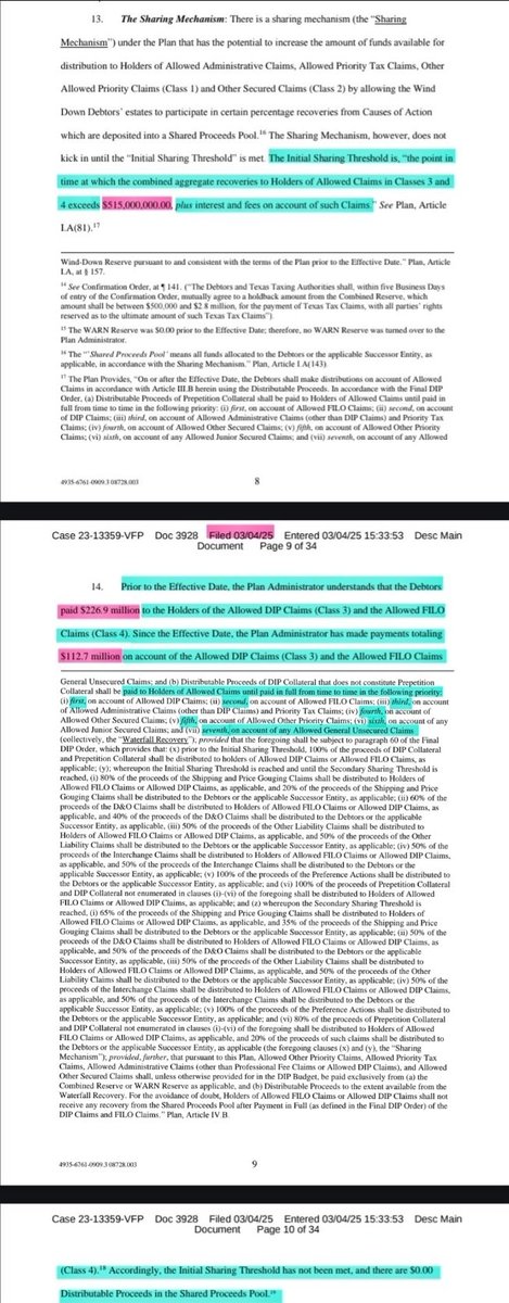 BobbyCat42's tweet image. $BBBY here's a rundown of what the estate still owes before distributions can begin to Class 6 (and 9 if enough was recovered 🙏) and a summary of the damages they were seeking to recover from MSC and the Former Directors (both settled confidentially 🤫) before we get the PCRs…