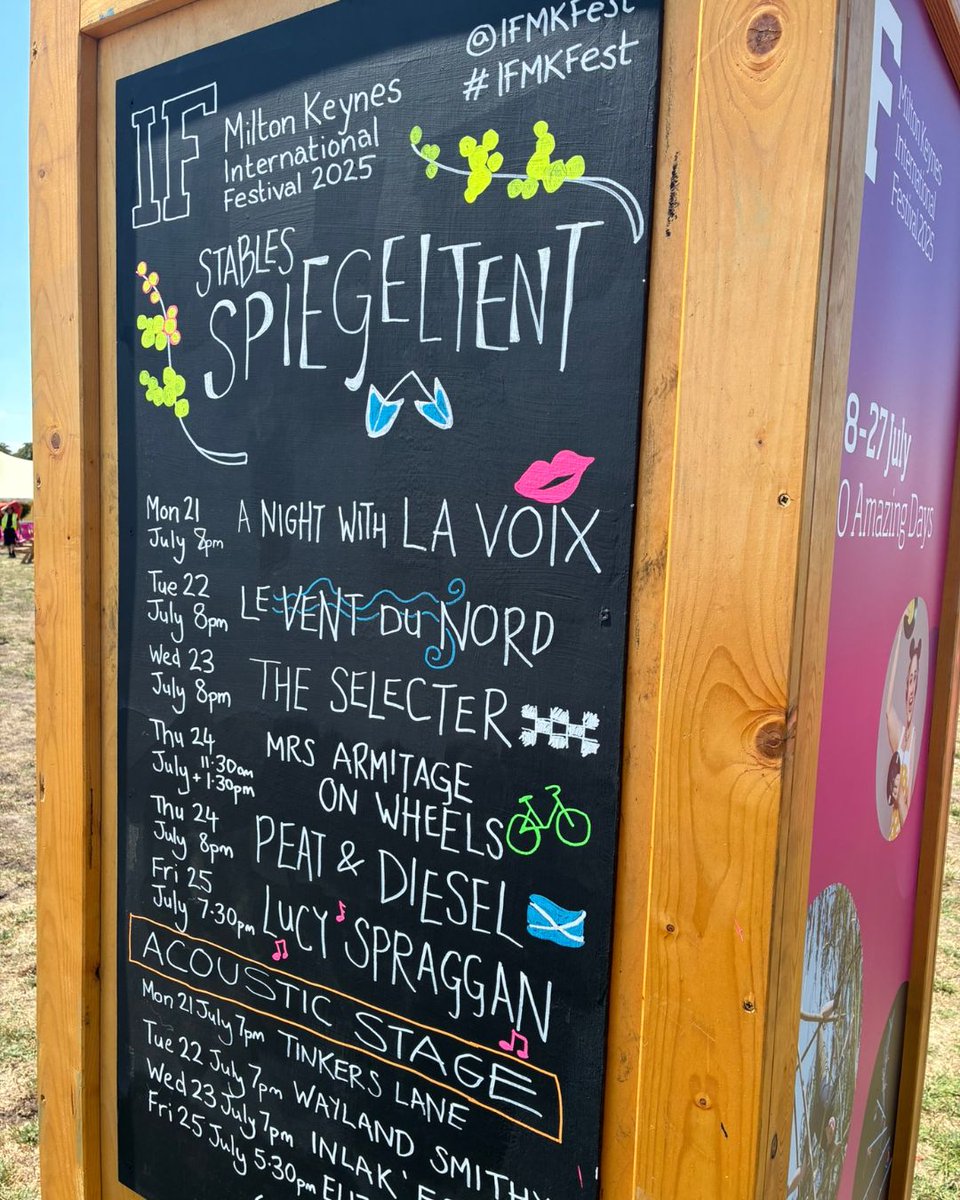 TheParksTrust's tweet image. What an amazing start to @IFMKFest! 🎉
There’s an incredible line-up of entertainment planned for this week including live music, theatre, dance, installations, visual arts and more.
Don’t miss out 👉 ow.ly/2nVk50WsAeG
#MiltonKeynesEvents #IFMK2025