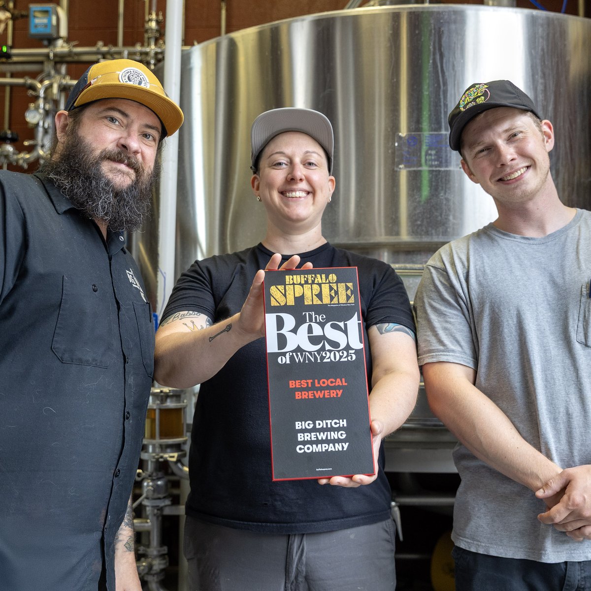 Big Ditch Brewing (@bigditchbrewing) on Twitter photo Best Local Brewery 2025! 🏆
We’re honored once again to be named Best of WNY by <a href="/BuffaloSpree/">Buffalo Spree</a>. This one’s for the incredible team behind the beer and the amazing people who drink it!
We’ll keep brewing the best beer we can if you keep drinking it. Cheers to you, WNY! 🍻 Best Local Brewery 2025! 🏆
We’re honored once again to be named Best of WNY by <a href="/BuffaloSpree/">Buffalo Spree</a>. This one’s for the incredible team behind the beer and the amazing people who drink it!
We’ll keep brewing the best beer we can if you keep drinking it. Cheers to you, WNY! 🍻