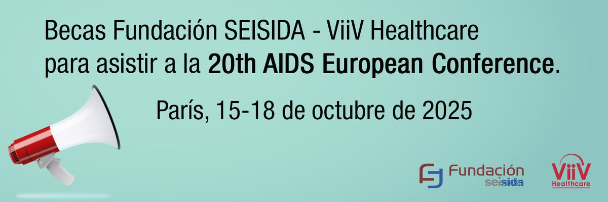 Asociación RIS (@riscomunica) on Twitter photo Hasta el 20 de agosto <a href="/Seisida/">SEISIDA</a> , con el apoyo financiero de <a href="/ViiVHC/">ViiV Healthcare</a> , convoca 35 becas al personal médico del Sistema Nacional de Salud, para facilitar su asistencia a la20th AIDS European Conference, en París del 15 al 18 de octubre.
Info y bases en fundacion.seisida.net/bases-para-la-… Hasta el 20 de agosto <a href="/Seisida/">SEISIDA</a> , con el apoyo financiero de <a href="/ViiVHC/">ViiV Healthcare</a> , convoca 35 becas al personal médico del Sistema Nacional de Salud, para facilitar su asistencia a la20th AIDS European Conference, en París del 15 al 18 de octubre.
Info y bases en fundacion.seisida.net/bases-para-la-…