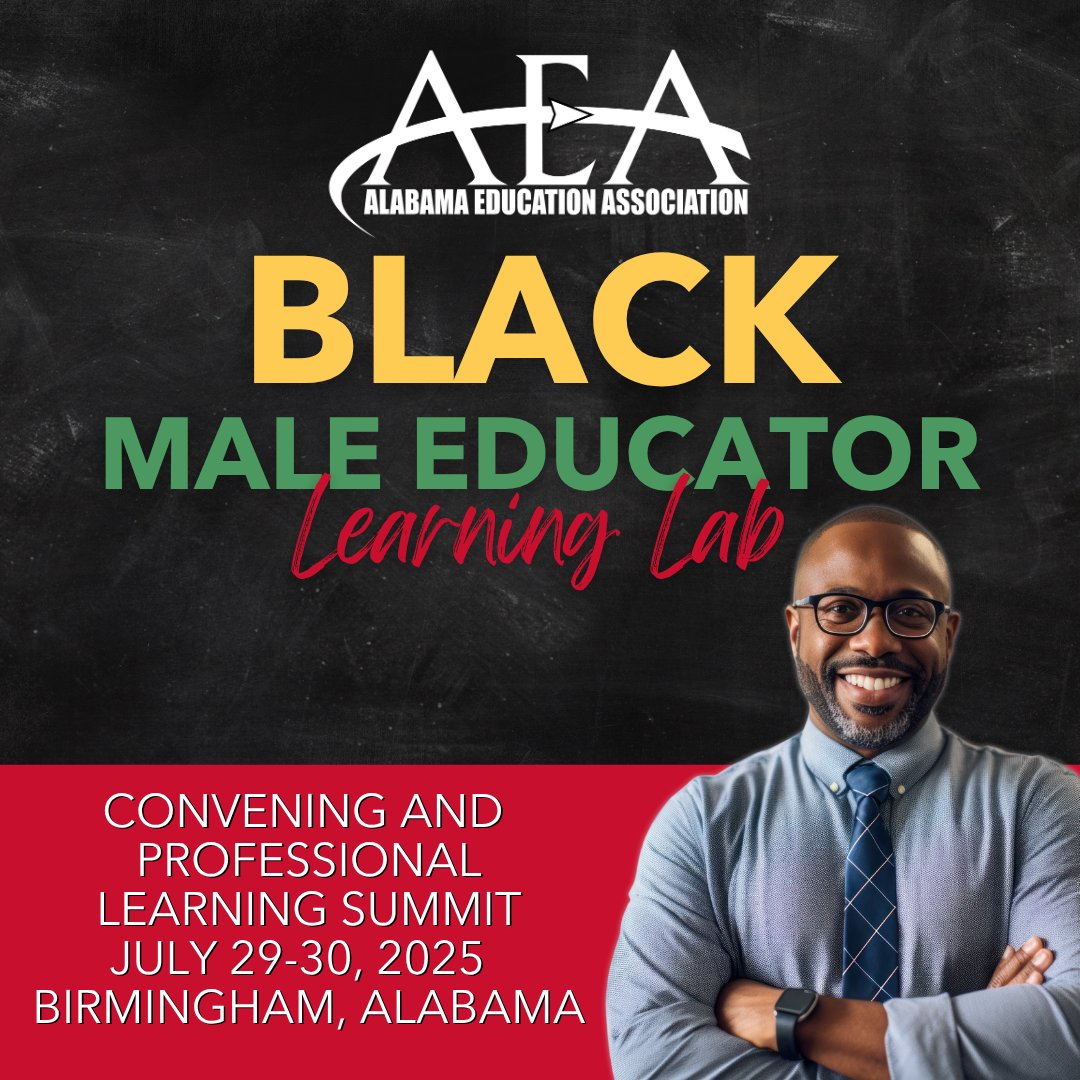 myAEA's tweet image. Mark your calendar for the 2025 Black Male Educator Learning Lab (BMELL) Convening, happening July 29–30 in Birmingham! Attendees will have the opportunity to begin study on an APLDS-approved PLU. 

For more information and to register, visit: myaea.co/AEABMELL. #myAEA