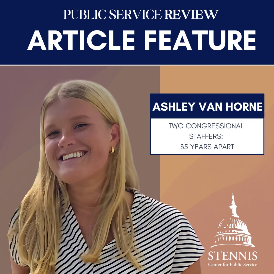PSR Feature: Ashley Van Horne, a Fall 2024 Stennis intern, follows her mom’s footsteps on Capitol Hill. From frozen yogurt traditions to bipartisan camaraderie, their shared legacy shows public service is about perseverance &amp; being part of something bigger. #PublicServiceReview