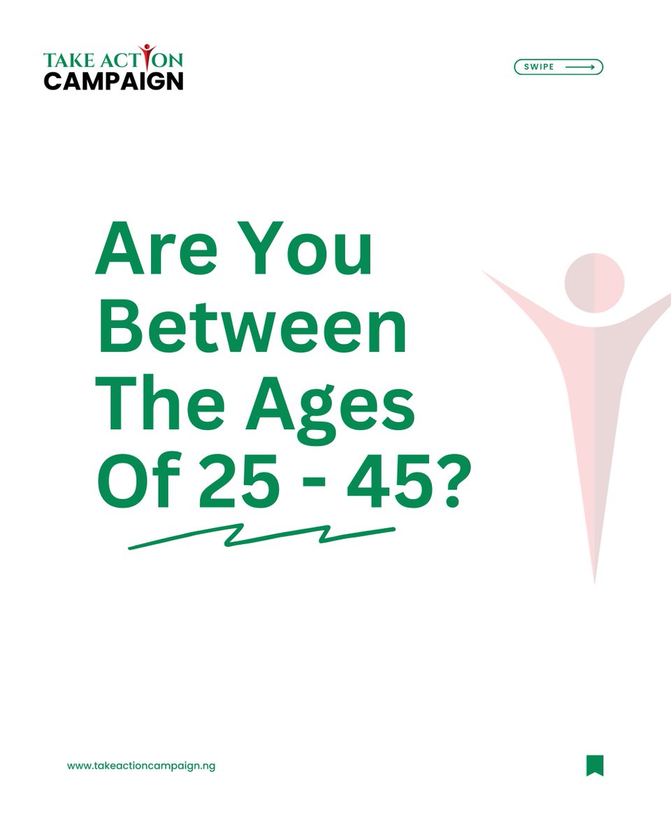 TAC_Campaign's tweet image. Are you interested in making real change *in Nigeria* through politics?

The Take Action Campaign (TAC) is a civic movement designed to help young Nigerians (ages 25 – 45) prepare to run for office—starting now.